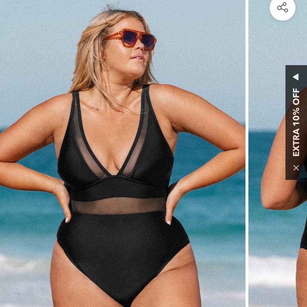 Cupshe Mesh Onepiece Swimsuit